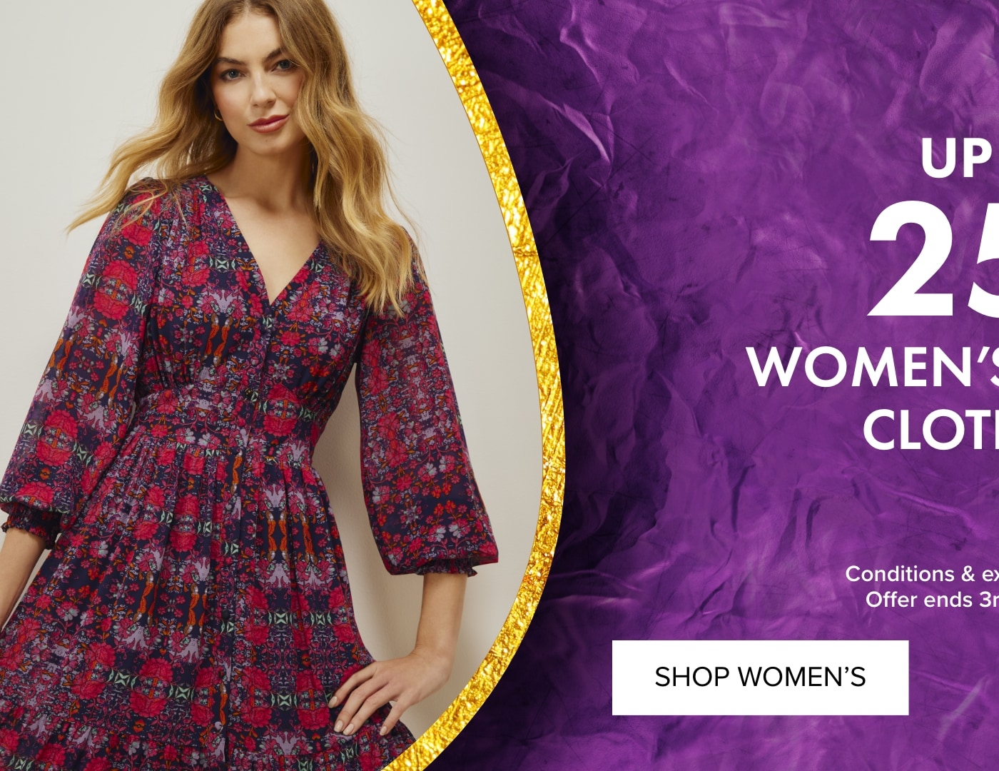 Up to 25% OFF Selected Women’s Clothing 