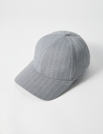 Mineral Embroidered Cap, Grey Stripe product photo