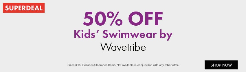 50% OFF Kids’ Swimwear by Wavetribe