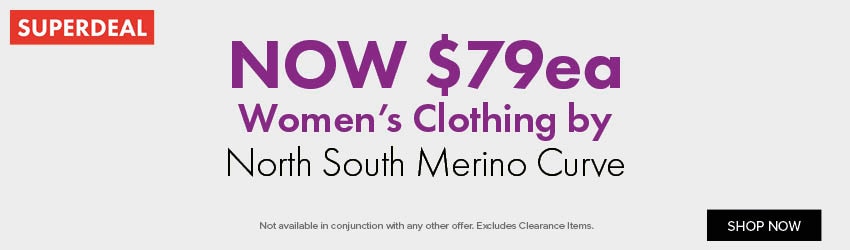 NOW $79ea Women's Clothing by North South Merino Curve