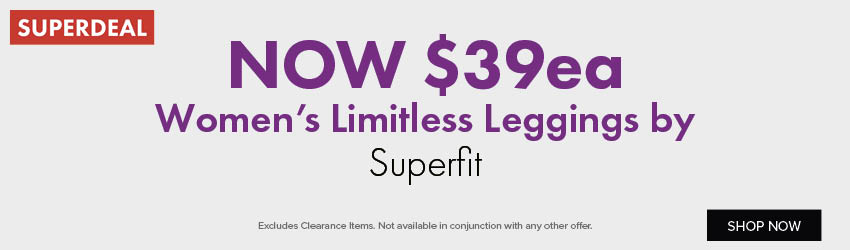 Now $39ea Women's Limitless Leggings by Superfit