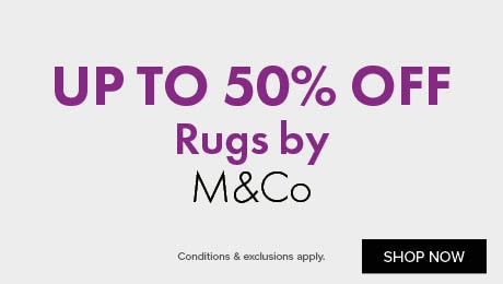 UP TO 50% OFF Rugs by M&Co