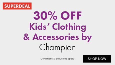 30% OFF Kids' Clothing & Accessories by Champion