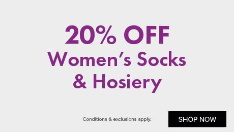 20% OFF Women's Socks & Hosiery