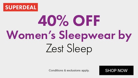 40% OFF Women's Sleepwear by Zest Sleep