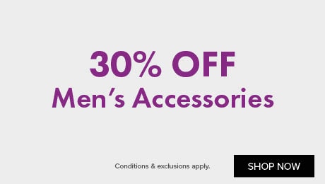 30% OFF Men's Accessories