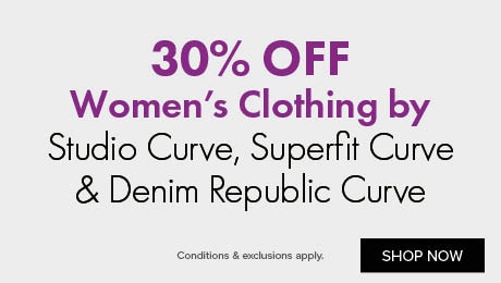 30% OFF Women's Clothing by Studio Curve, Superfit Curve & Denim Republic Curve