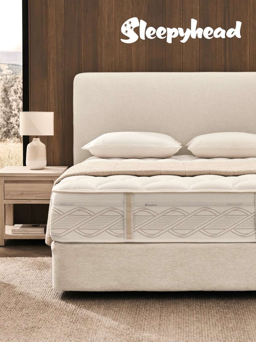 Save 50% on Sleepyhead beds when you spend $99 or more on Homeware