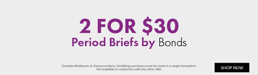 2 for $30 Period Briefs by Bonds