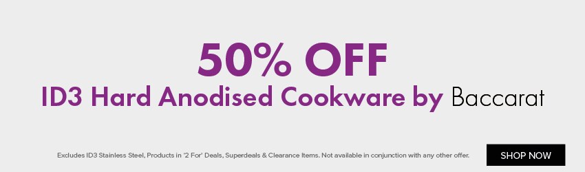 50% OFF ID3 Hard Anodised Cookware by Baccarat