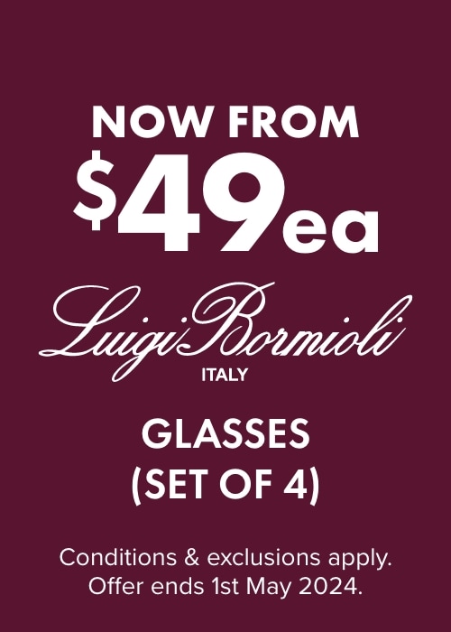 NOW From $49ea Luigi Bormioli Set Of 4 Glasses