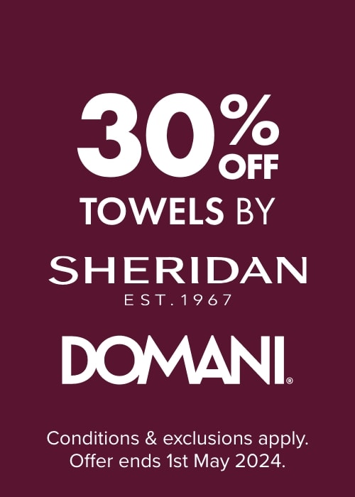 30% OFF Towels by Sheridan & Domani 