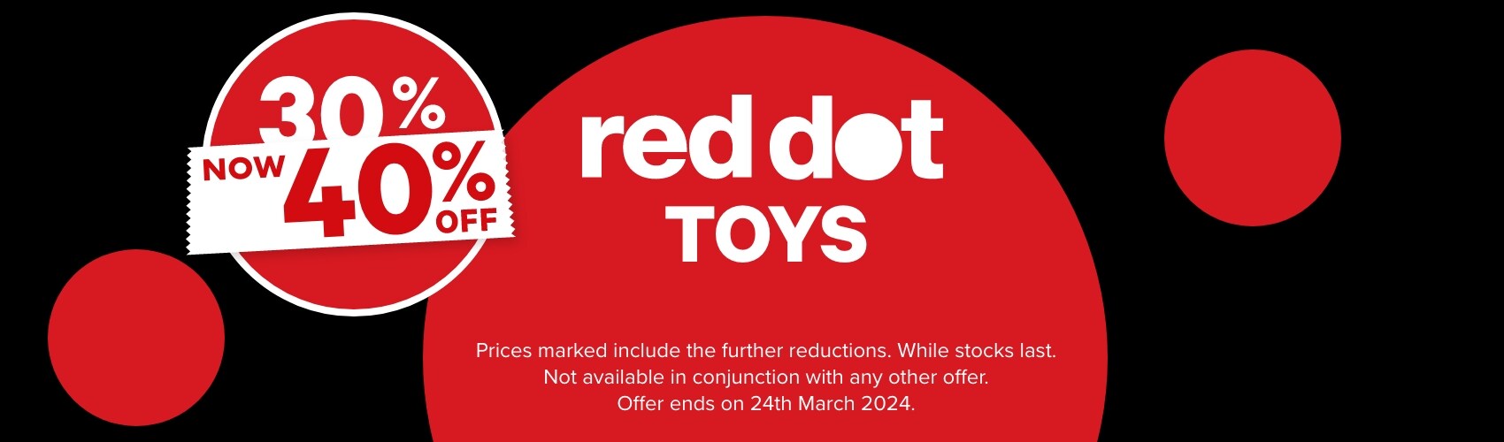 40% OFF Red Dot Toys