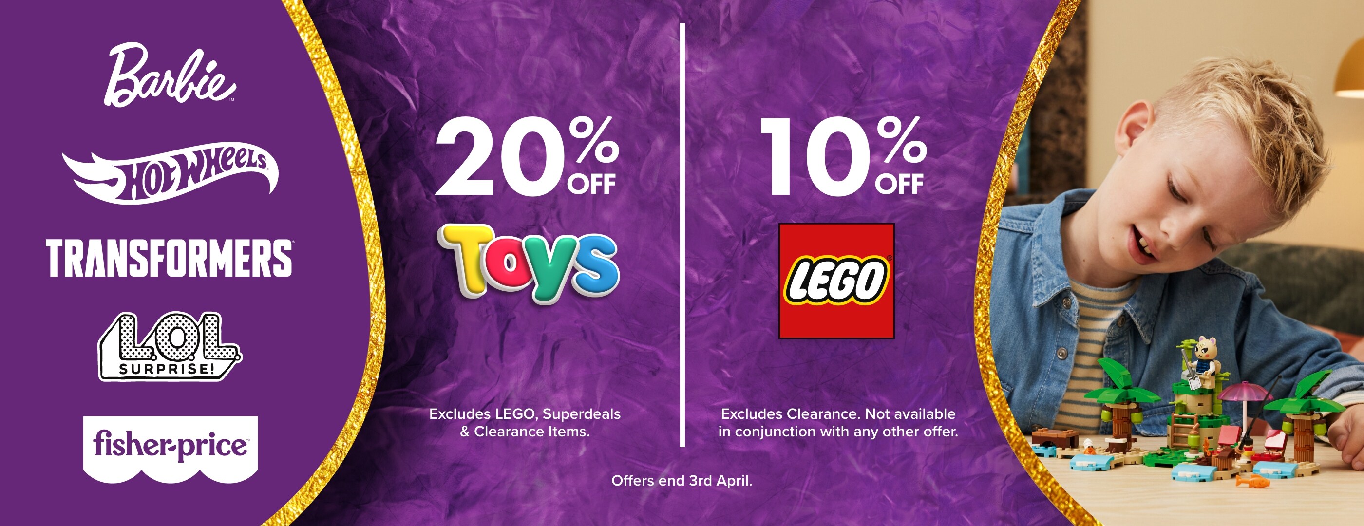 20% OFF Toys | 10% OFF LEGO®
