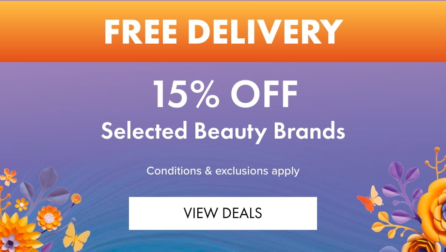 15% OFF Selected Beauty Brands