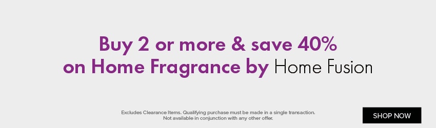 Buy 2 or more & save 40% on Home Fragrance by Home Fusion