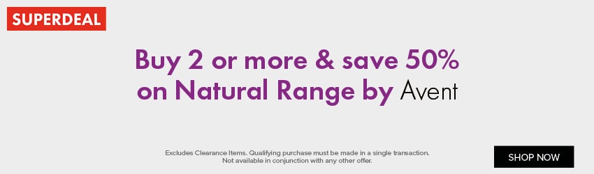 Buy 2 or more & save 50% on Natural Range by Avent