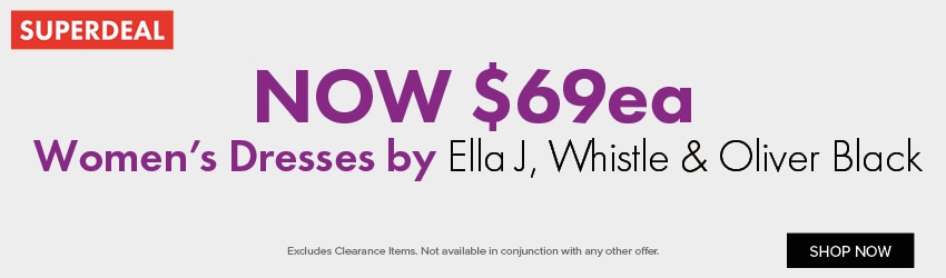 Now $69ea Women’s Dresses by Ella J, Whistle & Oliver Black
