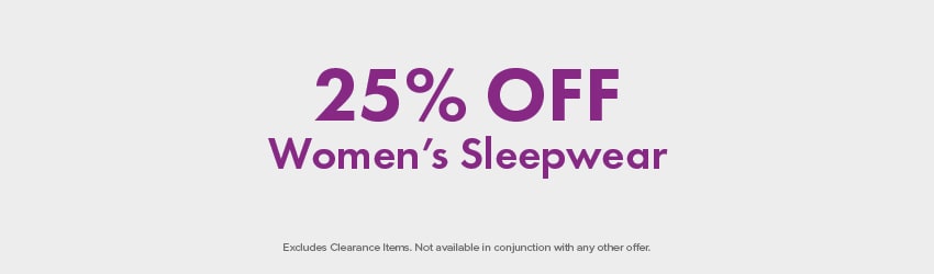 25% OFF Women's Sleepwear