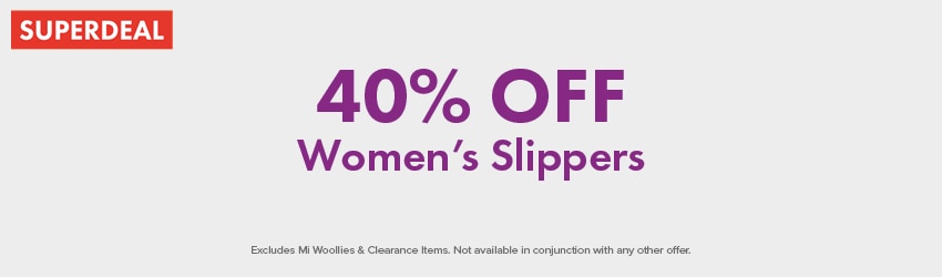 40% OFF Women’s Slippers