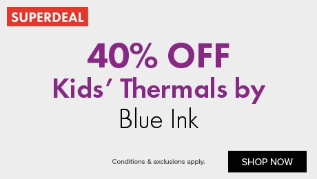 40% OFF Kids' Thermals by Blue Ink