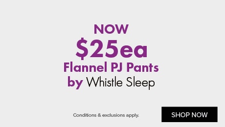 Now $25ea Flannel PJ Pants by Whistle Sleep