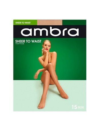 Ambra Sheer to Waist, 15 Denier Tight, Natural product photo