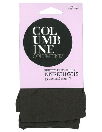 Columbine Pretty Plus Sheer Knee-High, 15 Denier product photo
