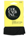 Columbine Opaque Anklet, 50 Denier, Black product photo