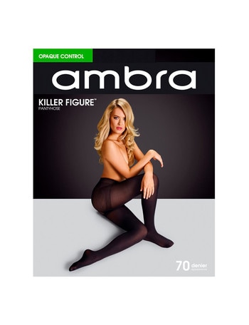 Ambra Killer Figure Opaque Control, 70 Denier, Black product photo