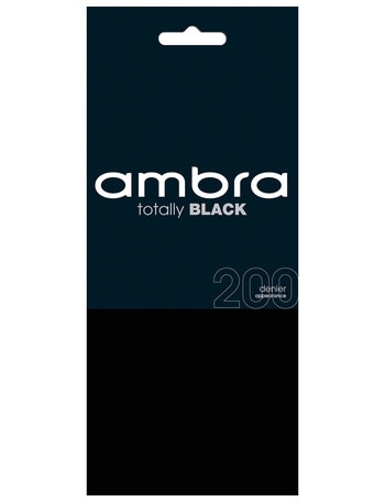 Ambra Totally Black Tight, 200 Denier product photo