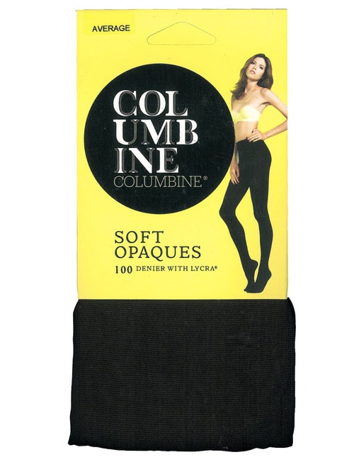 Columbine Opaque Tight, 100 Denier, Black product photo