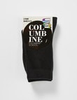 Columbine School Crew Sock, 3-Pack, Black product photo