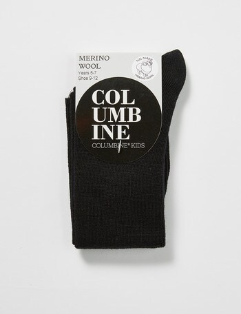 Columbine Wool Under-The-Knee Sock, Black product photo