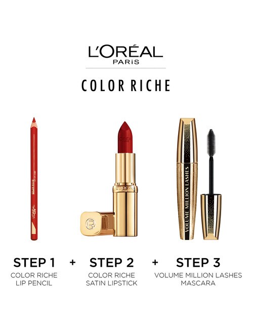 L'Oreal Paris Colour Riche Satin Lipstick, 297 Red Passion product photo View 09 L