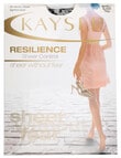 Kayser Resilience Sheer Control Pantyhose, 20 Denier, Barely Black product photo