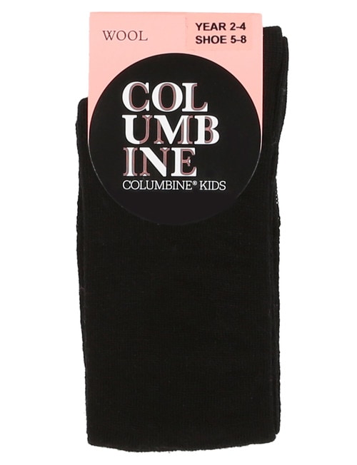 Columbine Wool Over-The-Knee Sock, Black product photo