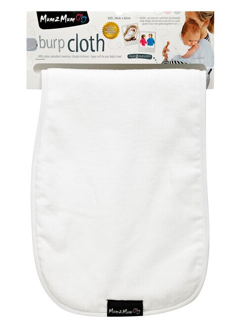 Mum 2 Mum Burp Cloth, White product photo View 02 L