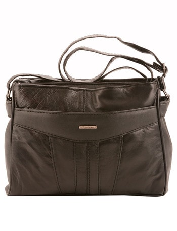 Milano Front Pocket Small Cross-Body Bag, Black product photo