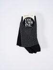 Columbine Classic Spot Stripe Crew Sock, 3-Pack product photo View 02 S