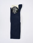 Columbine Cotton Over-The-Knee Sock, Navy product photo View 02 S