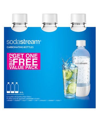 Sodastream White 1L Bottles: 2+1 Pack product photo
