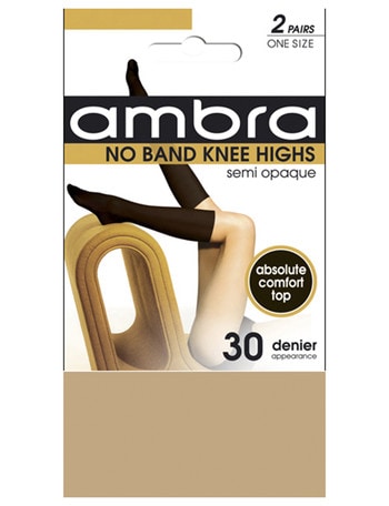 Ambra No Band Knee-High, 2-Pack, 30 Denier product photo