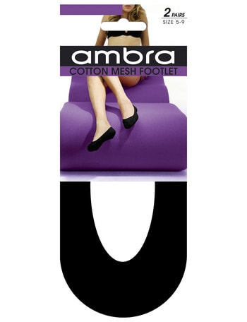 Ambra Cotton Mesh Footlet, 2-Pack product photo