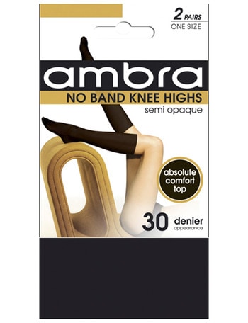 Ambra No Band Knee-High, 2-Pack, 30 Denier product photo