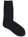 Columbine Merino Wool Comfort Top Sock, Navy Ink product photo View 02 S