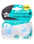 Tommee Tippee Anytime Soother, 0-6M, 2pk, Assorted product photo View 02 S