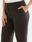 Oliver Black Two-Way-Stretch Classic Pant, Shorter-Length, Black product photo View 04 S