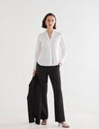 Oliver Black Two-Way-Stretch Bootleg Pant, Black product photo View 05 S