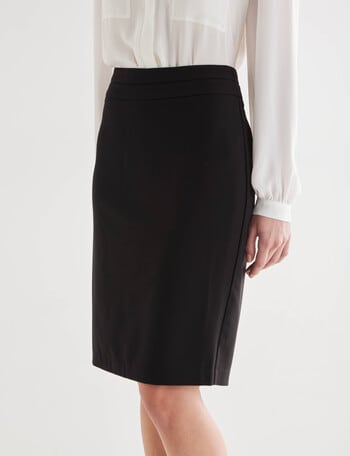 Oliver Black 2-Way Stretch Pencil Skirt, Black product photo